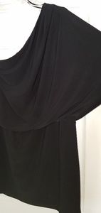 Black sexy one shoulder dress
